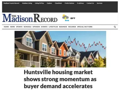Huntsville’s housing market gained momentum in June as pending sales, closed sales, and new listings all increased year over year. Strong buyer demand, balanced inventory, stable prices, and continued job growth are creating favorable conditions for both 